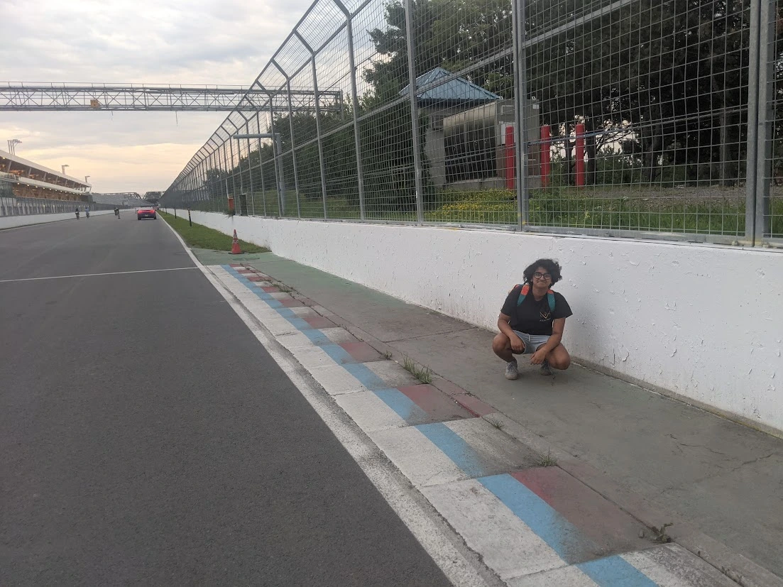 I visited the F1 track in Montreal! Literally broke my brain. I'd been watching these cars race in circle on my computer and to have actual evidence that it was real broke my head. Man it was awesome.